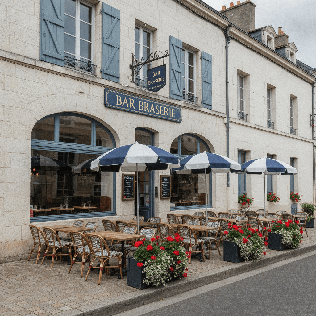 Bar-brasserie 500m² à Saumur : terrasse - licence IV - Image 1