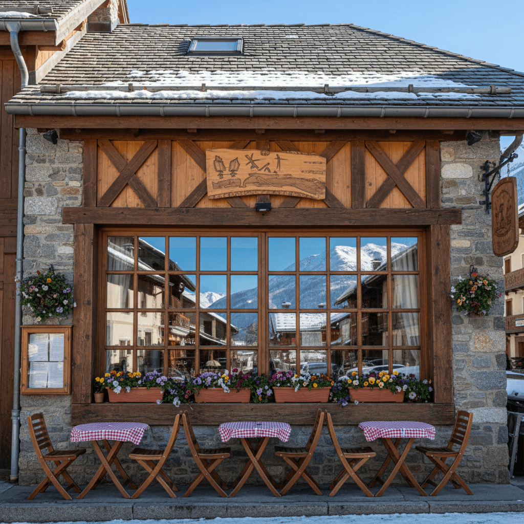 Restaurant 70m² à Allos : terrasse - extraction - Image 1