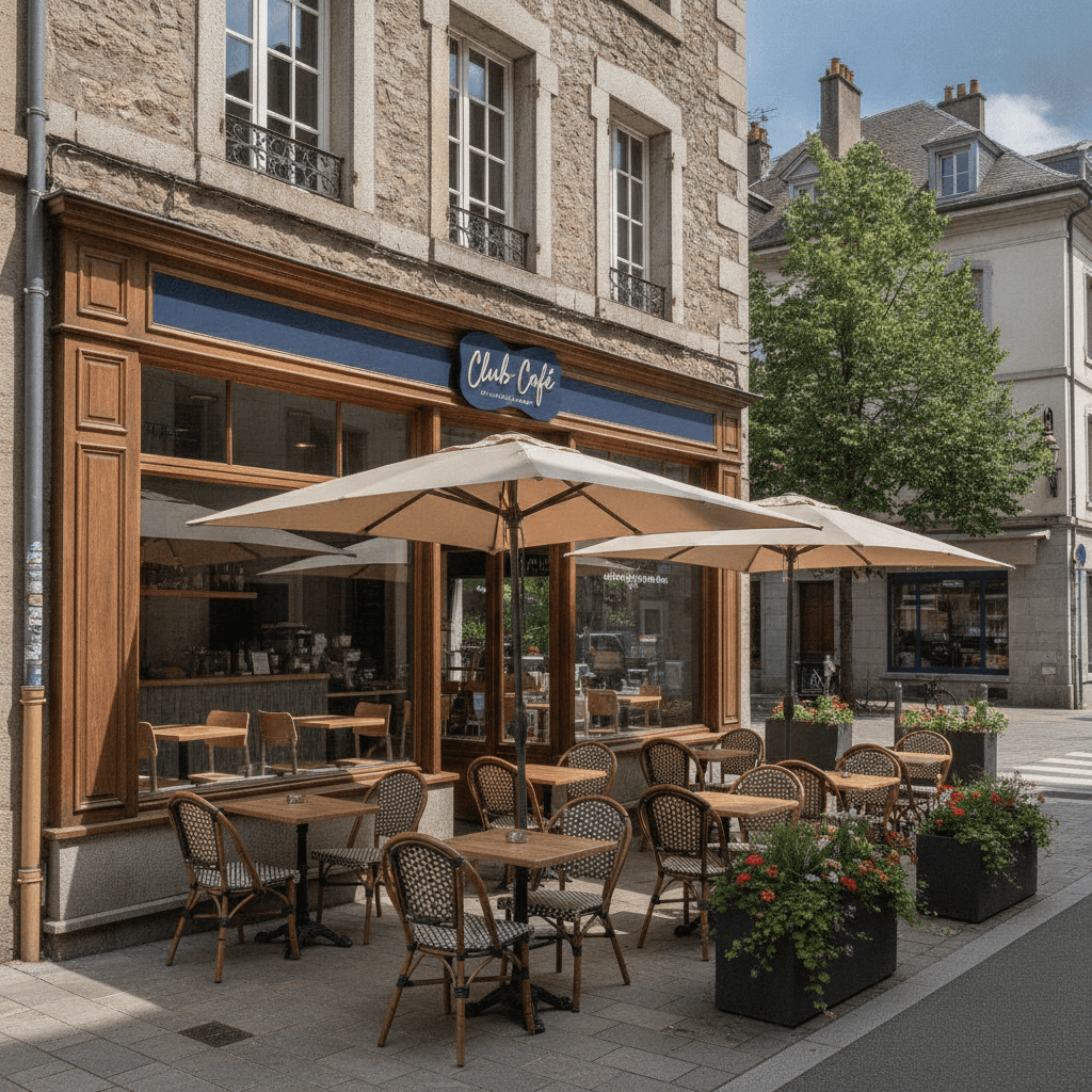 Snack 90m² à Annemasse : terrasse - Image 1