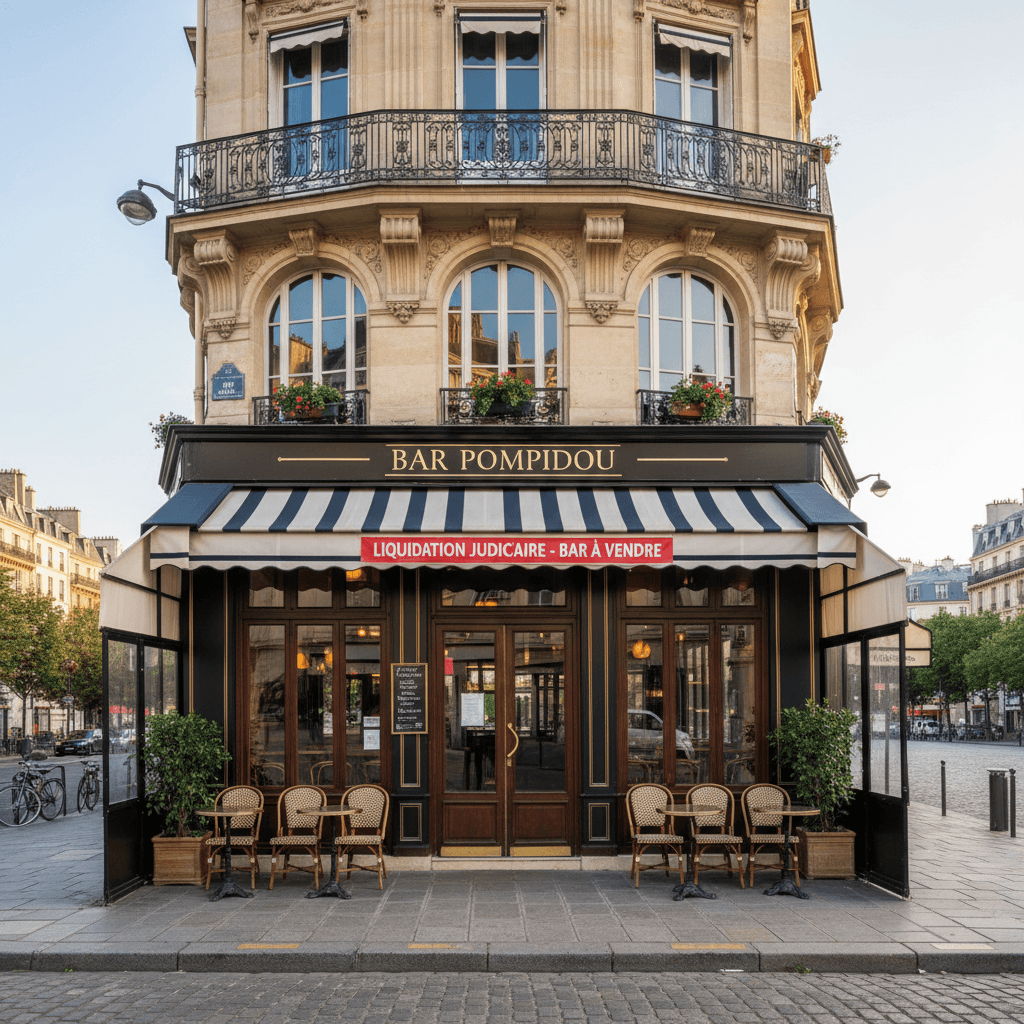 Bar à vendre près du musée Pompidou en liquidation judiciaire