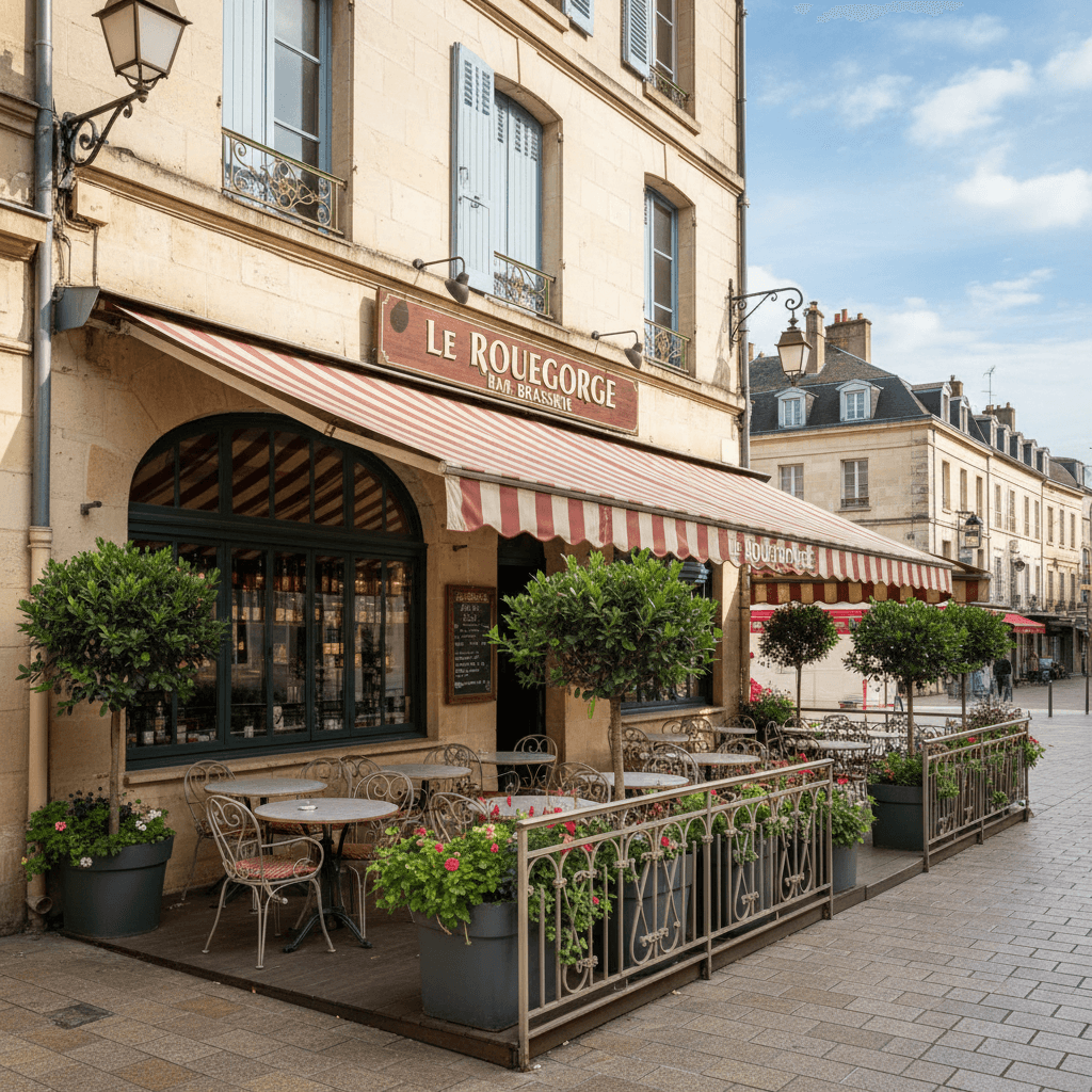 Bar-brasserie 50m² à Rouen : terrasse - licence IV
