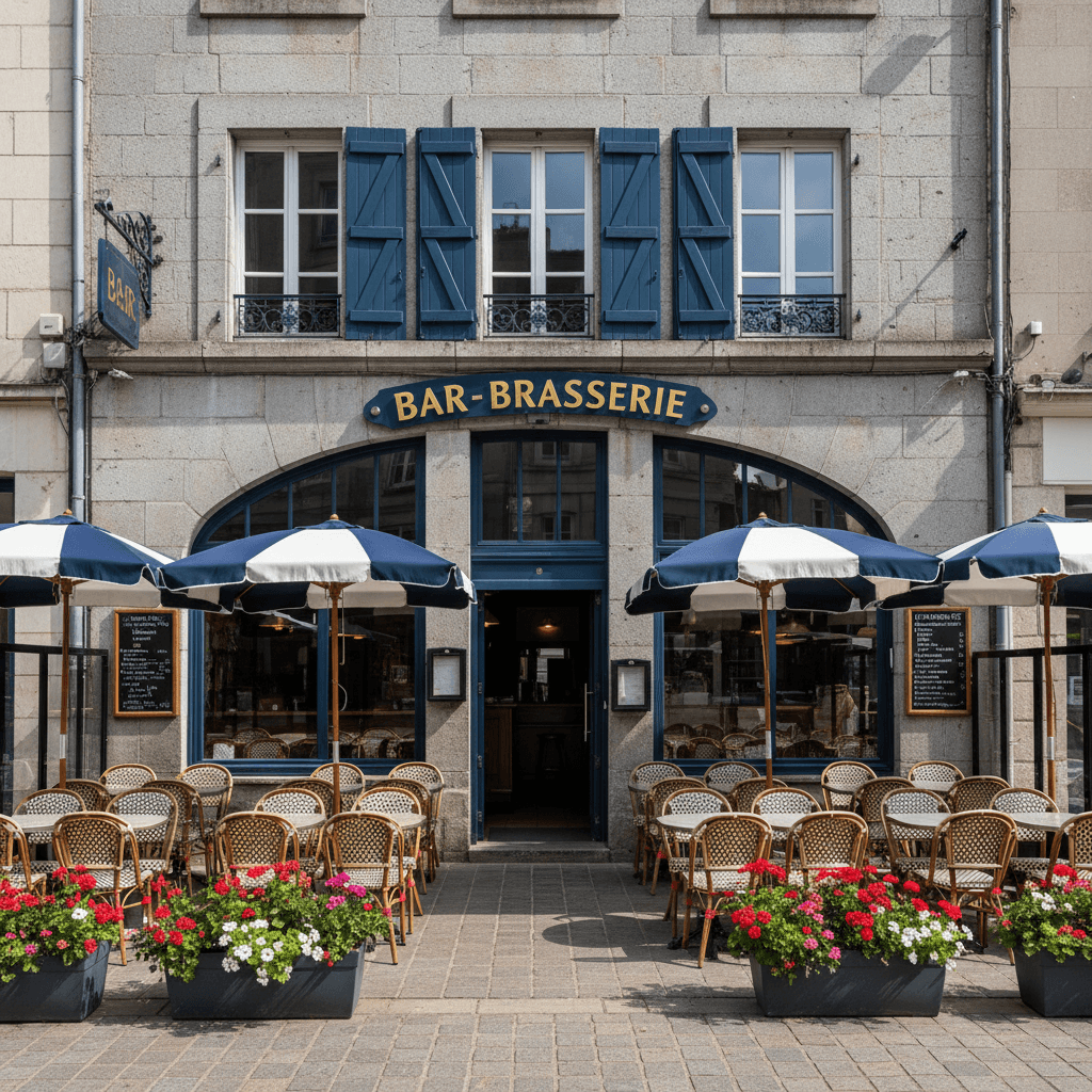 Bar-brasserie 95m² à Nantes : terrasse - licence IV