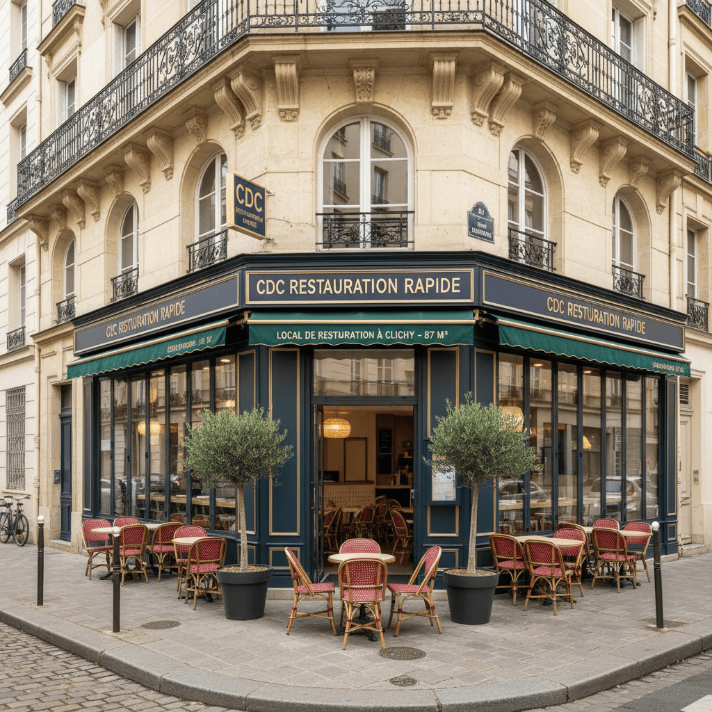 Local de Restauration à Clichy - 87 m² - Image 1