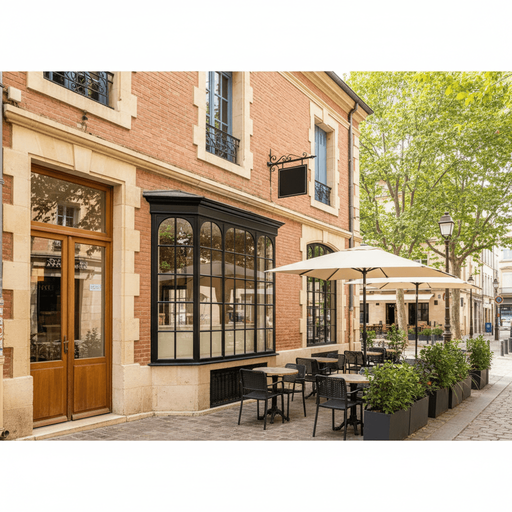 Fast-food 350m² à Toulouse : terrasse - licence IV