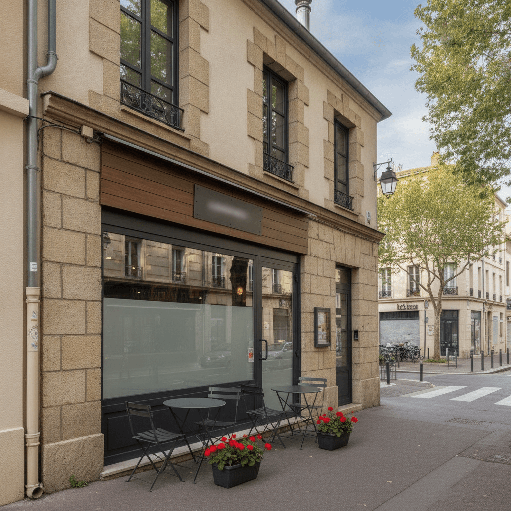 Fast-food 30m² à Toulon : terrasse - extraction
