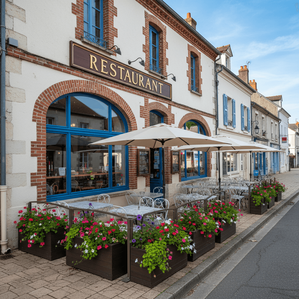 Restaurant à Coulon : terrasse - extraction - Image 1