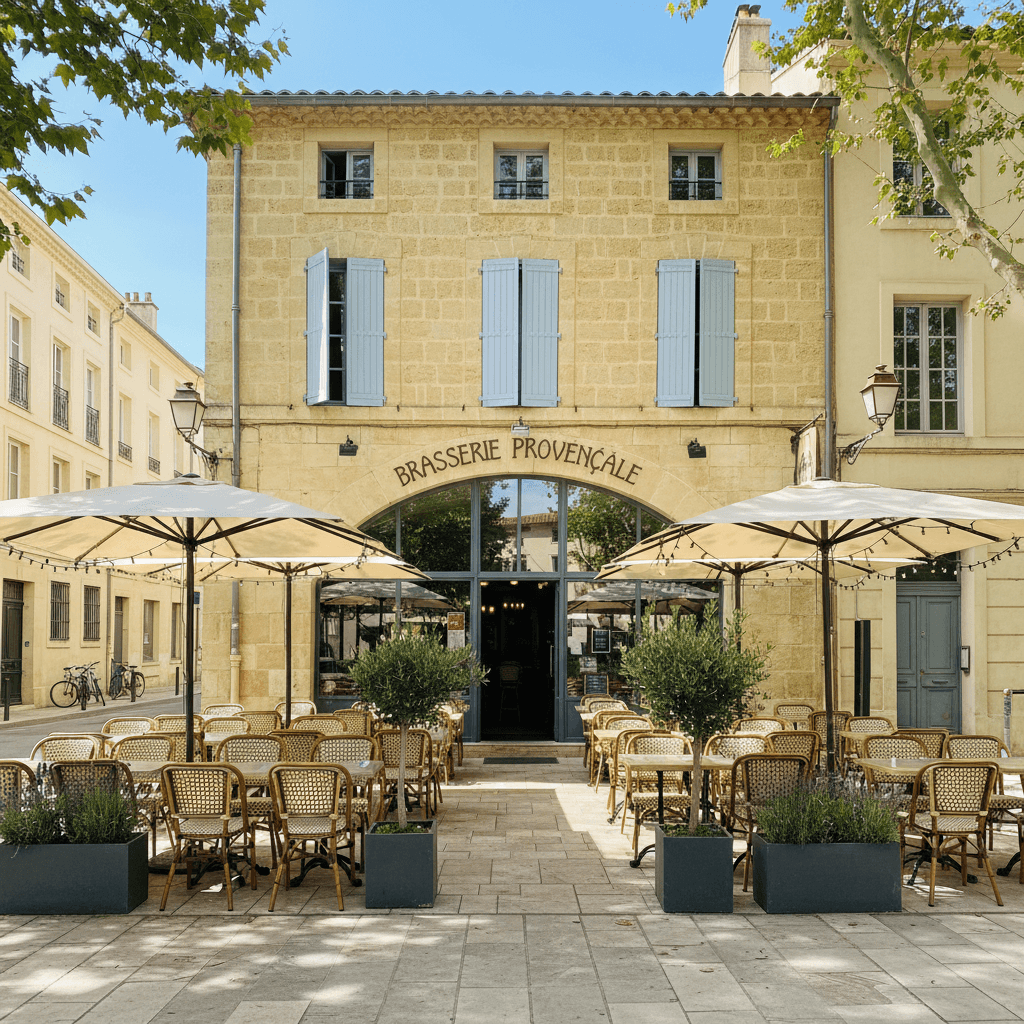 Bar-brasserie à Aix-En-Provence : terrasse - licence IV