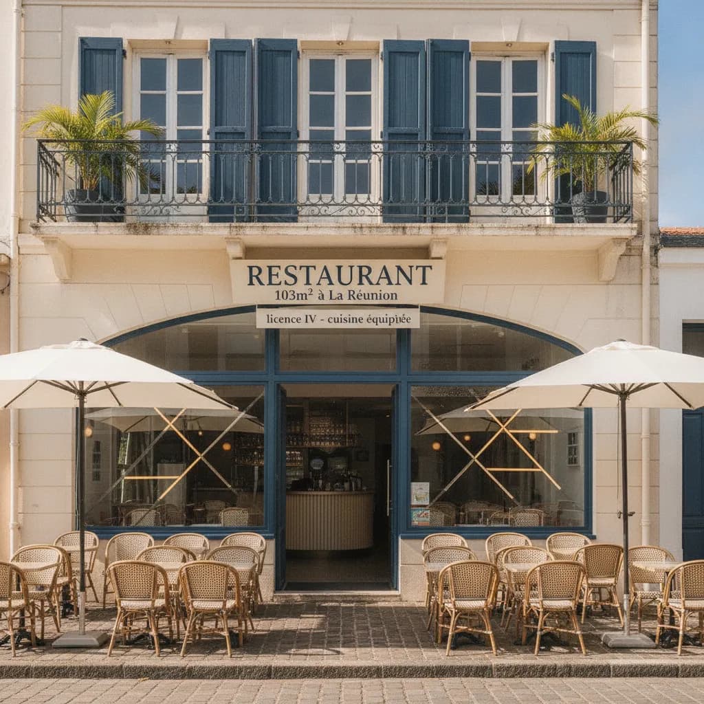 Restaurant 103m² à La Réunion : licence IV - cuisine équipée - Image 1