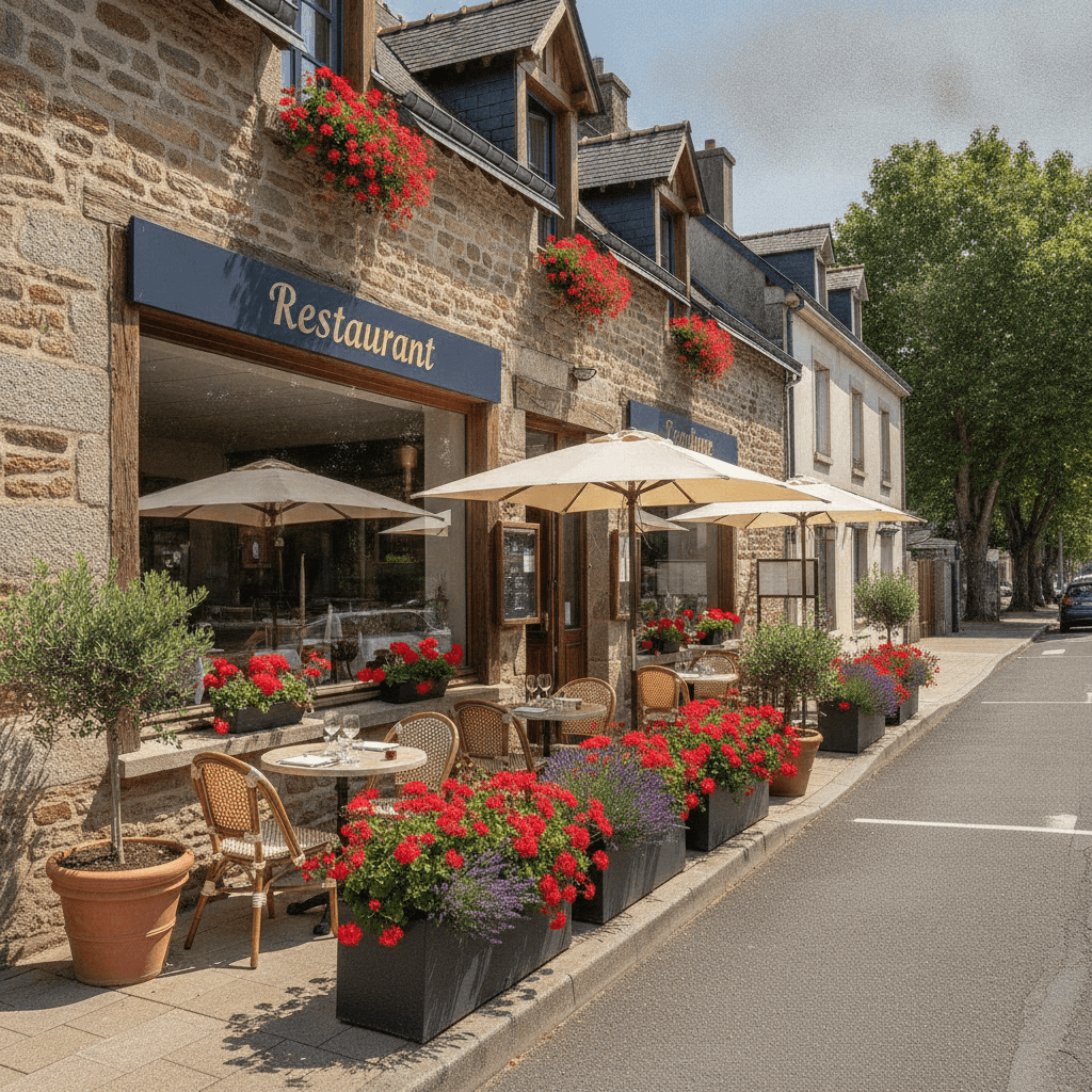 Restaurant 65m² à Pleudihen-Sur-Rance : terrasse - licence IV - Image 1