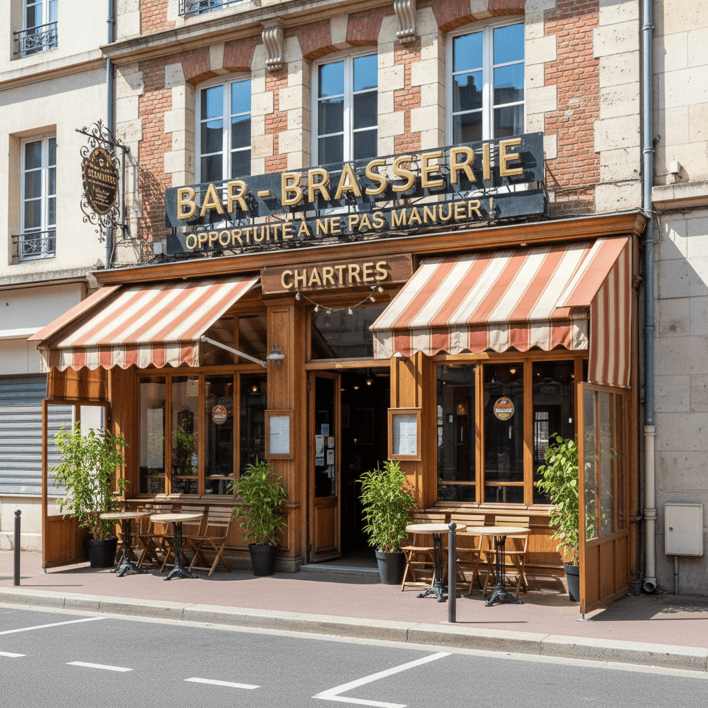 Bar-brasserie 115m² à Chartres : terrasse - licence IV - Image 1