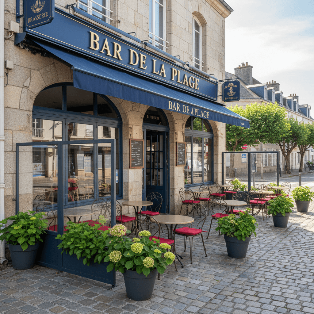 Bar-brasserie 130m² à Quimper : terrasse - licence IV - Image 1
