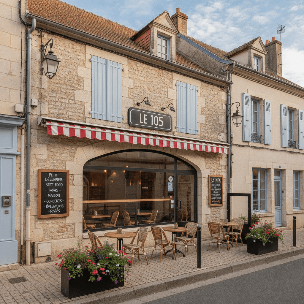 Fast-food 105m² à Montmorillon : terrasse - licence IV - Image 1