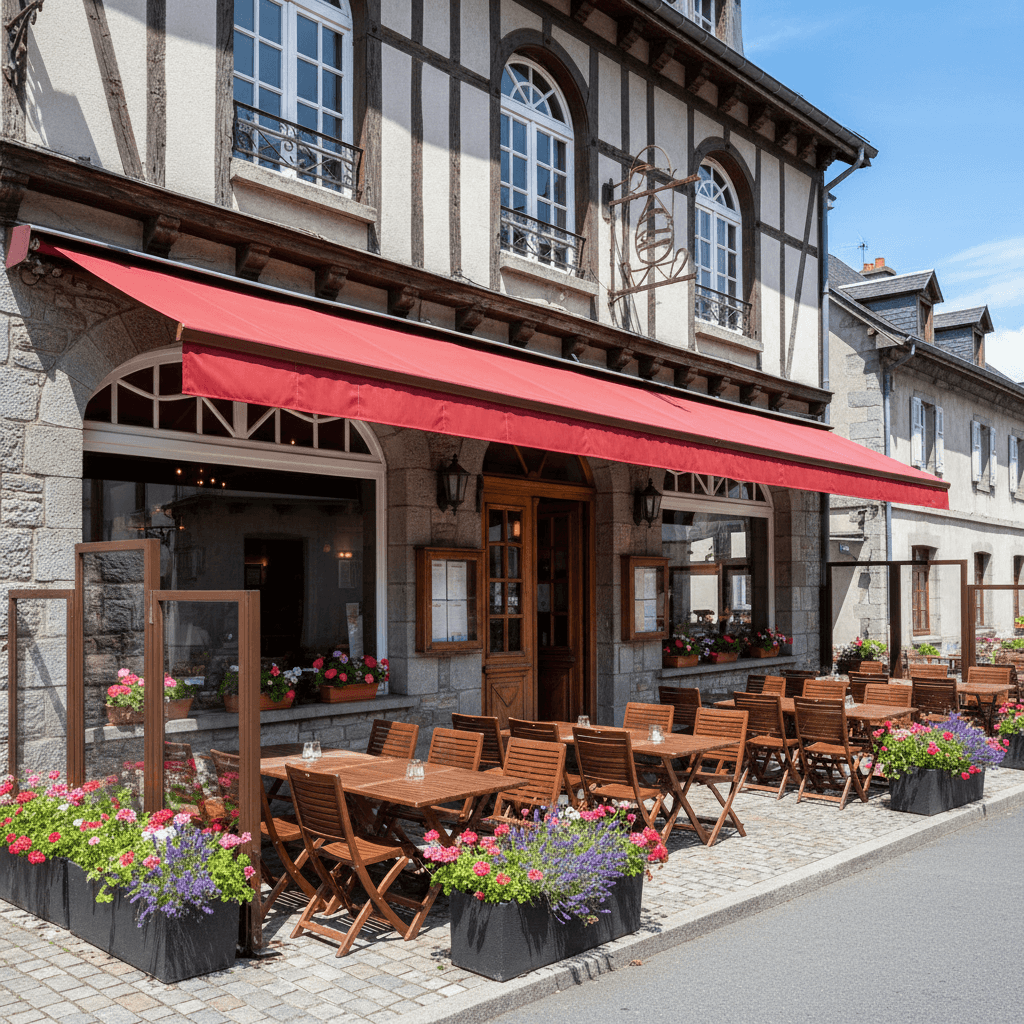 Restaurant 210m² à Rochejean : terrasse - licence IV - Image 1