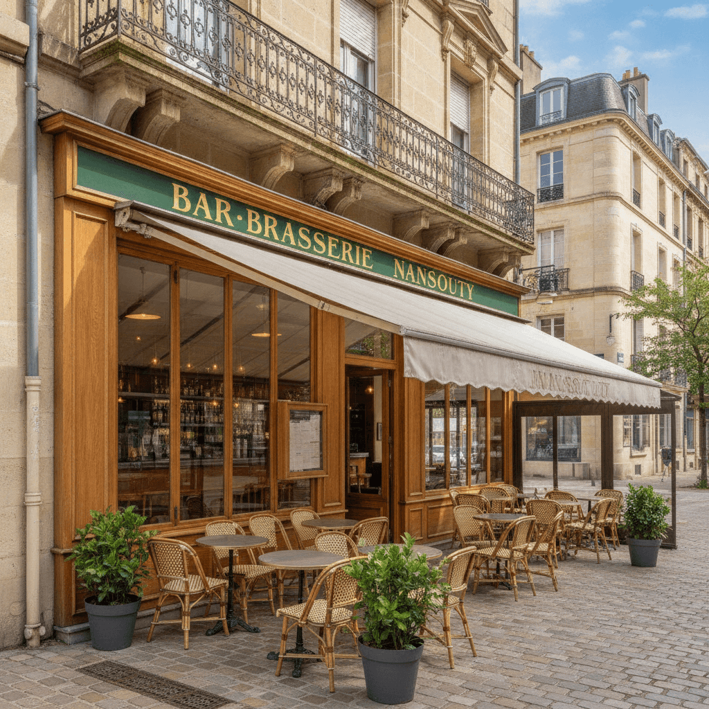 Bar-brasserie 130m² à Bordeaux : terrasse - licence IV