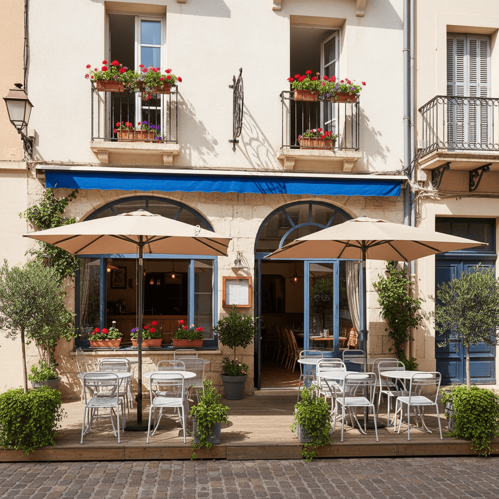 Restaurant à Argelès-Sur-Mer : terrasse - extraction - Image 1