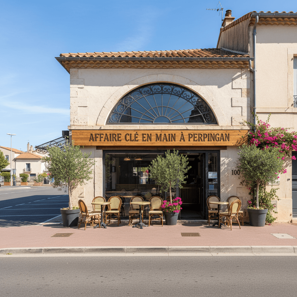 Fast-food 100m² à Perpignan : parking - Image 1