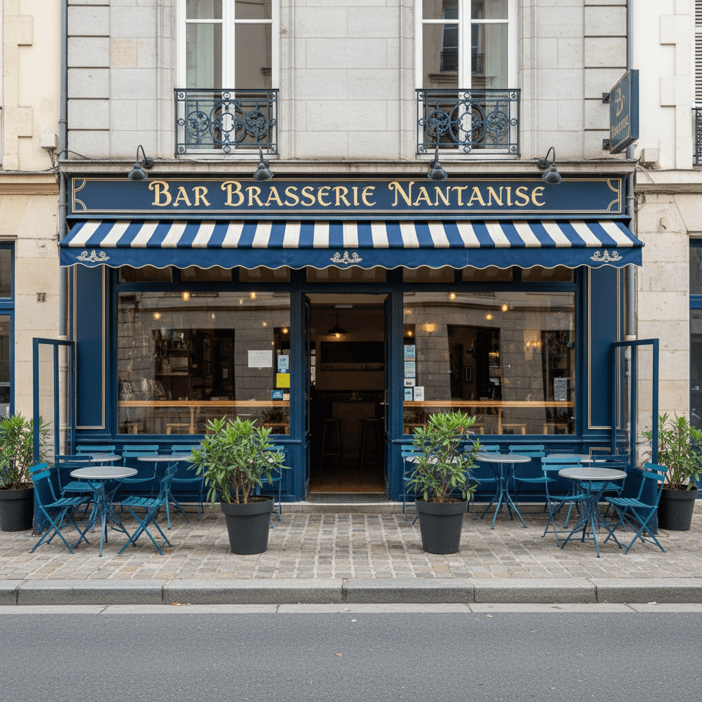 Bar-brasserie à Nantes : terrasse - licence IV - Image 1