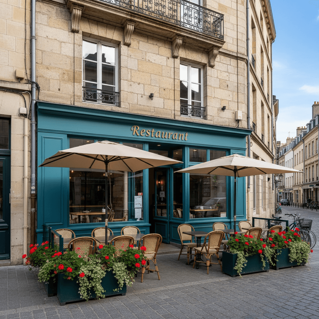 Restaurant 10m² à Nantes : terrasse - extraction - Image 1
