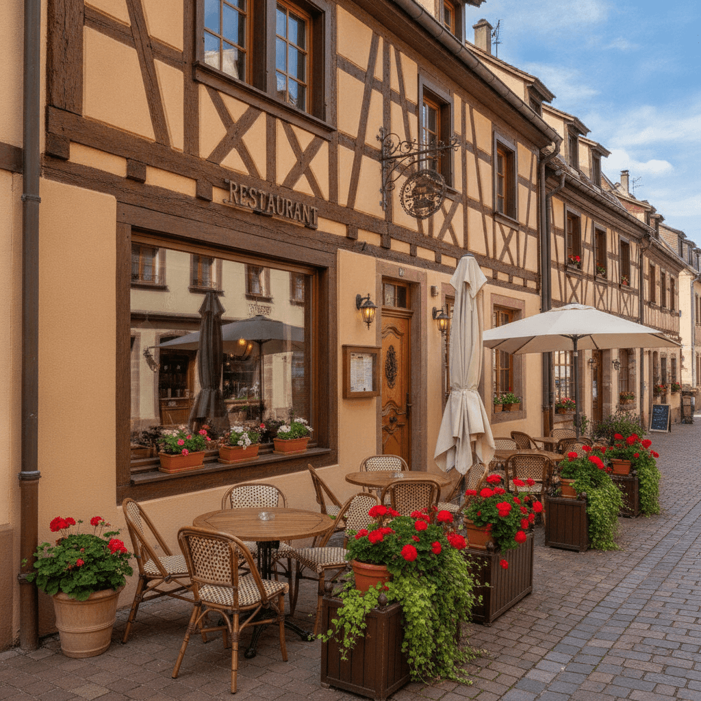 Restaurant 170m² à Turckheim : terrasse - licence IV - Image 1