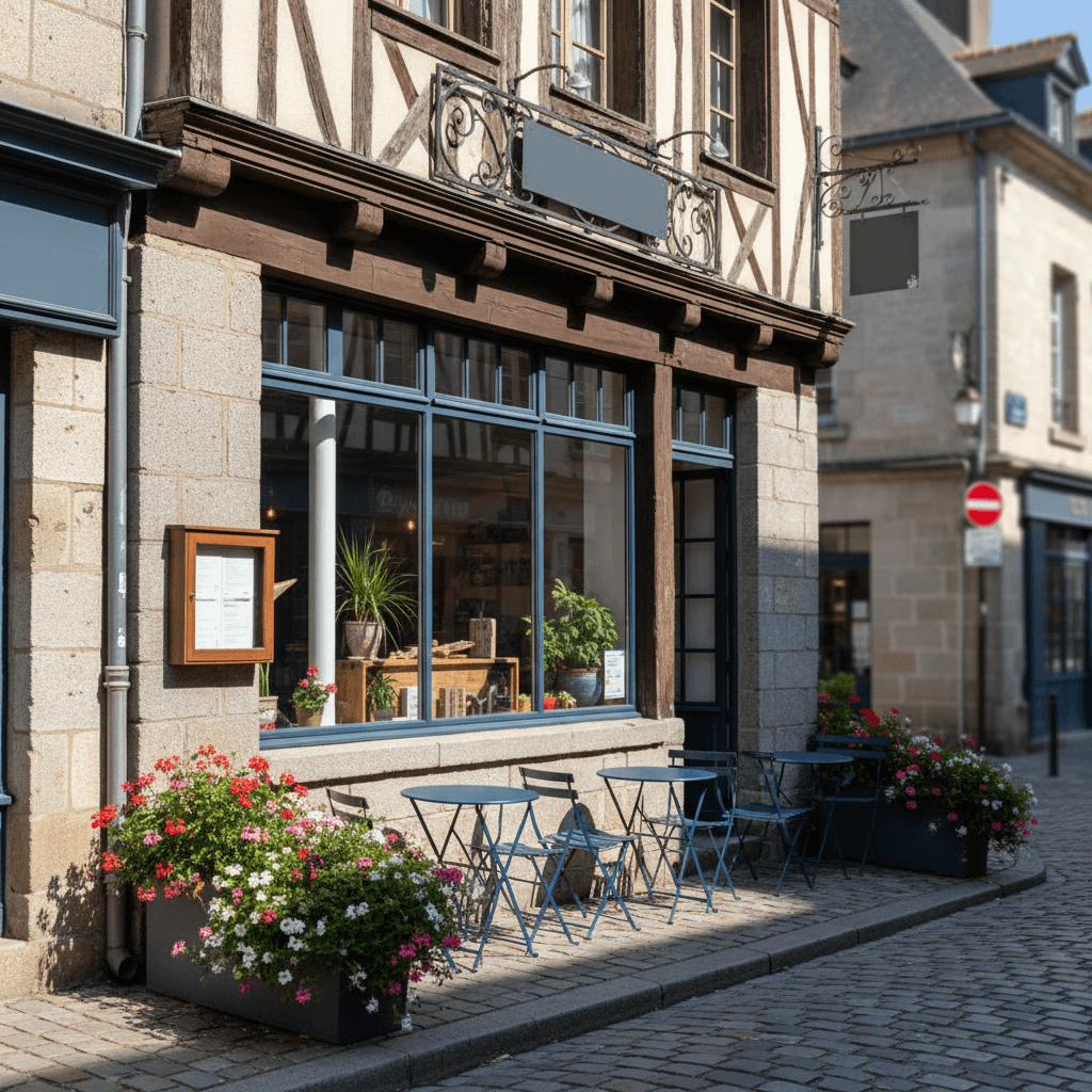 Restaurant à Vannes : terrasse - extraction - Image 1