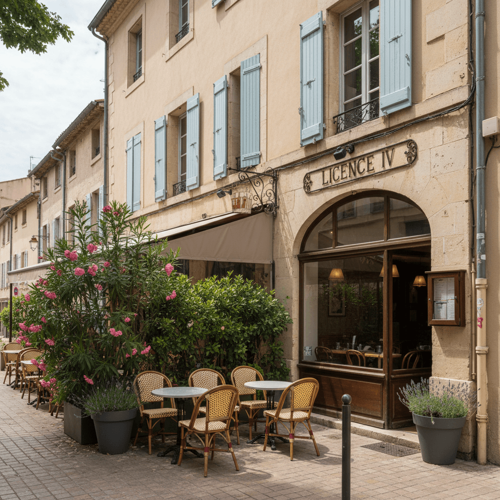 Restaurant à Montpellier : terrasse - licence IV