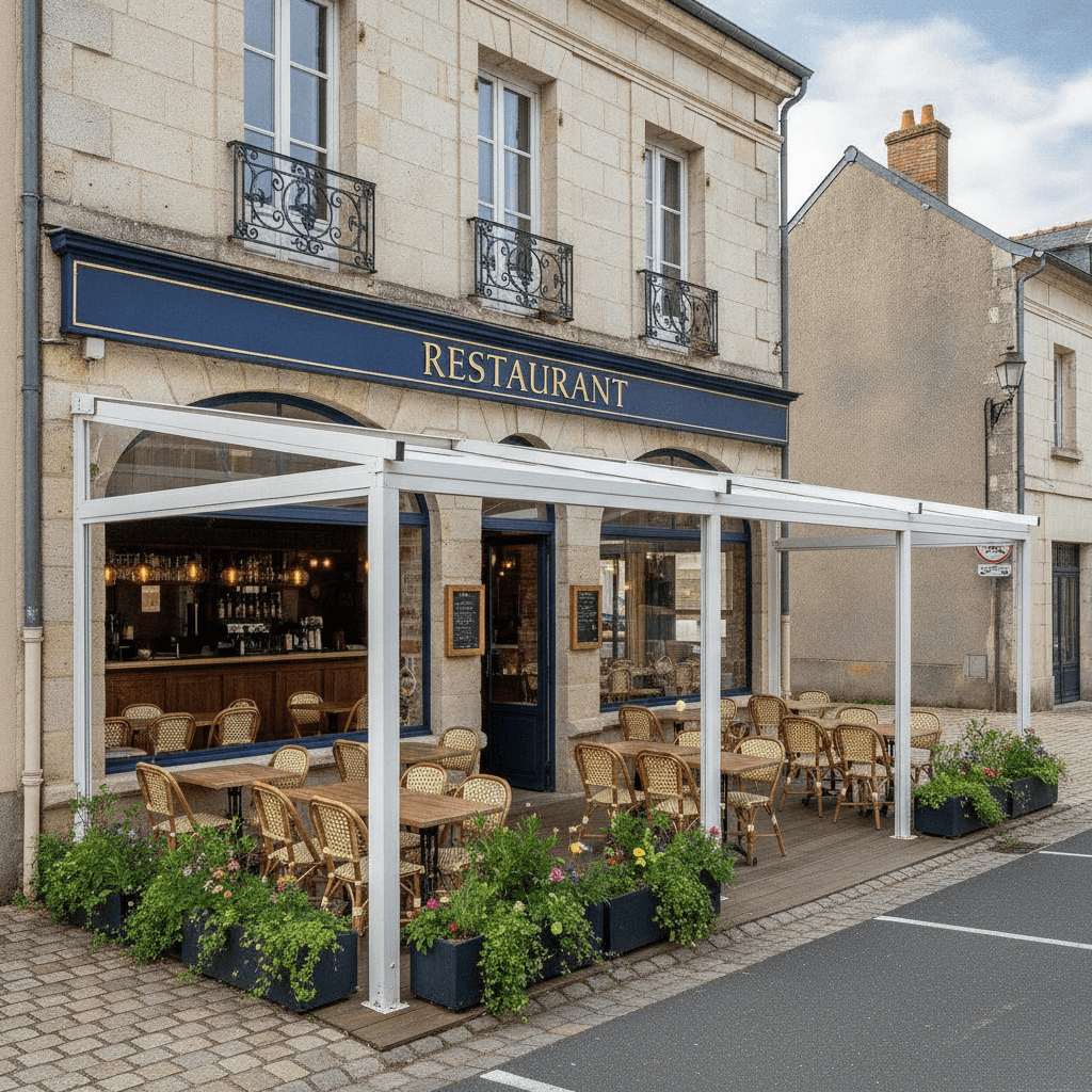 Restaurant 320m² à Briollay : terrasse - licence IV - Image 1