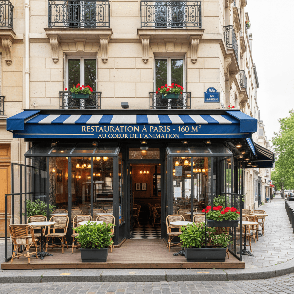Restauration à Paris - 160 m² au cœur de l'animation