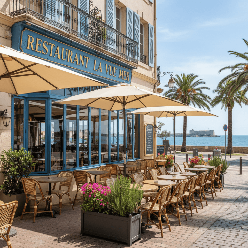 Restaurant à Hyères : terrasse - Image 1