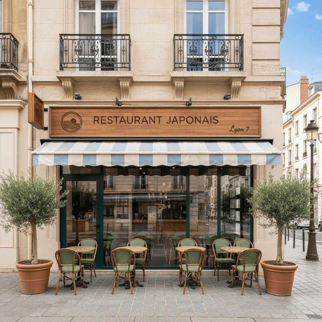 Fast-food 45m² à Lyon : terrasse - extraction - Image 1