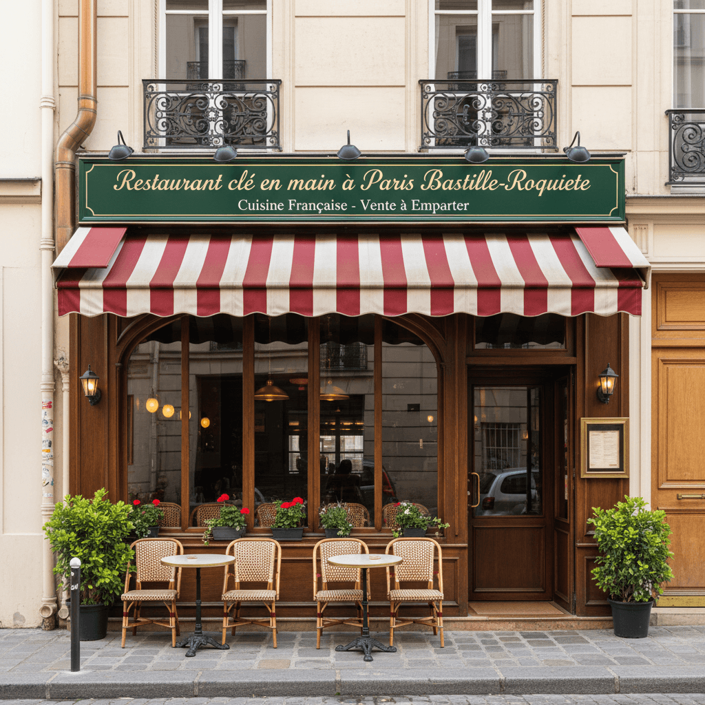 Restaurant clé en main à Paris Bastille-Roquette - Image 1