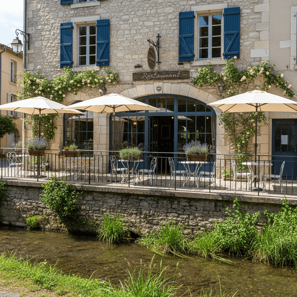 Restaurant à Belgentier : terrasse - extraction