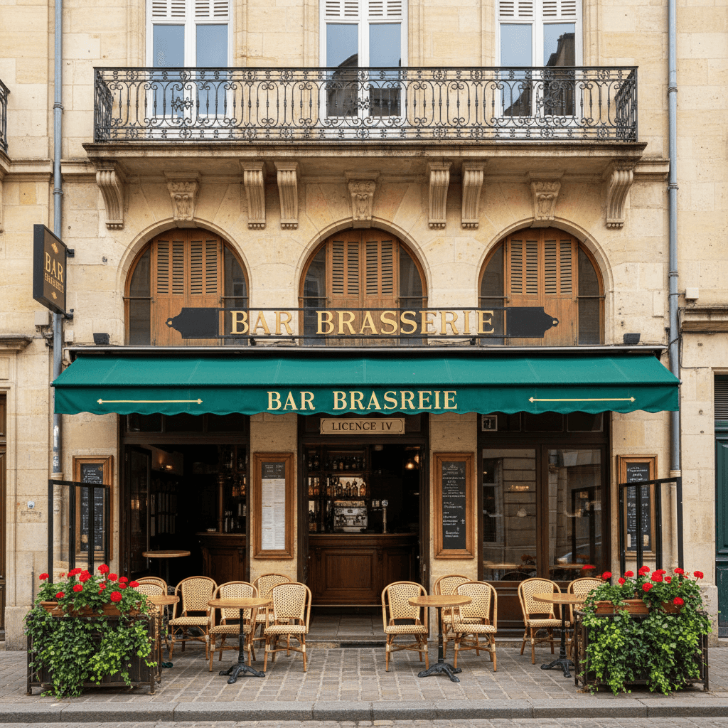 Bar-brasserie 54m² à Bordeaux : licence IV