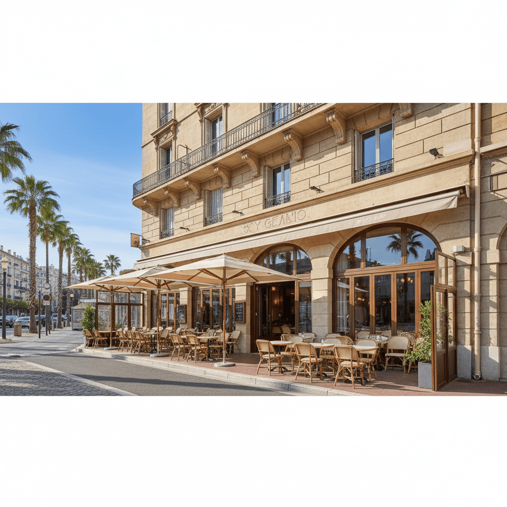 Restaurant 80m² à Cannes : terrasse - licence IV - Image 1