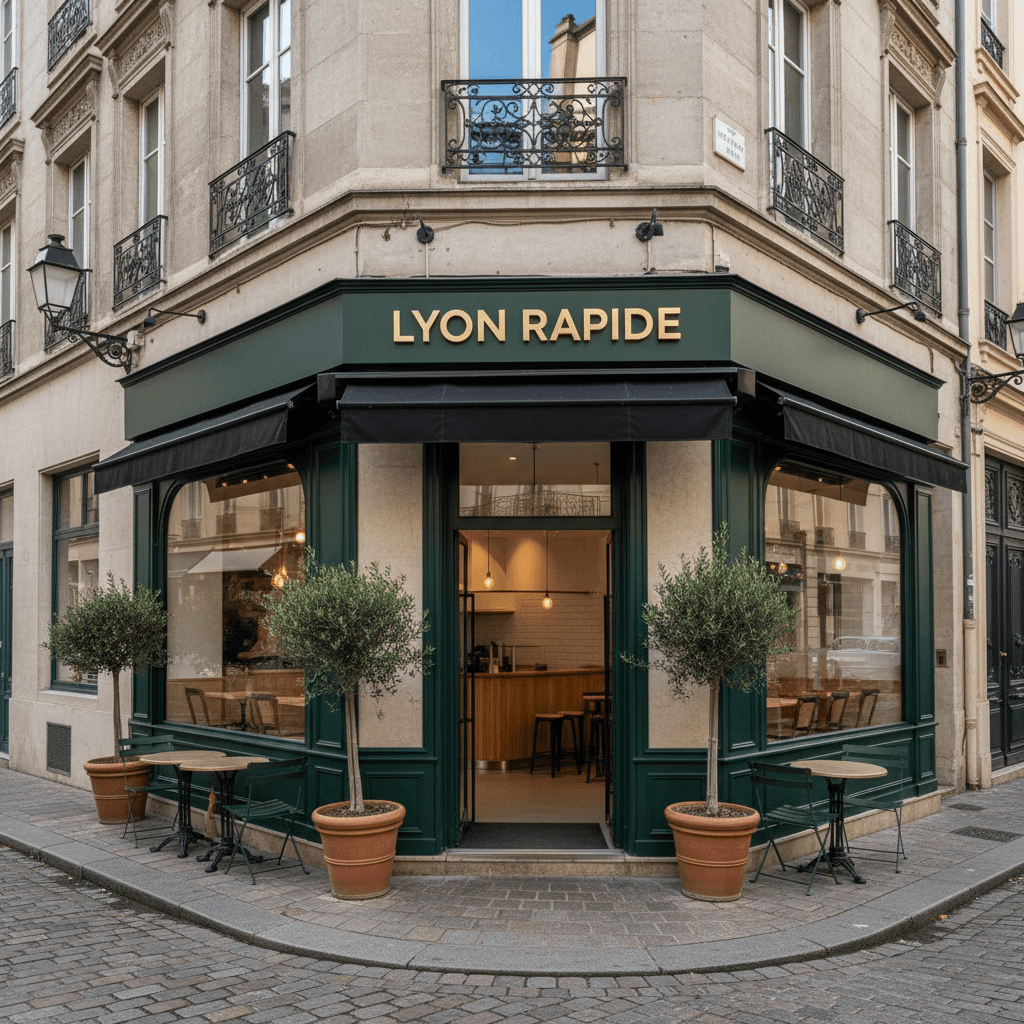 Fast-food 100m² à Lyon : terrasse - extraction - Image 1