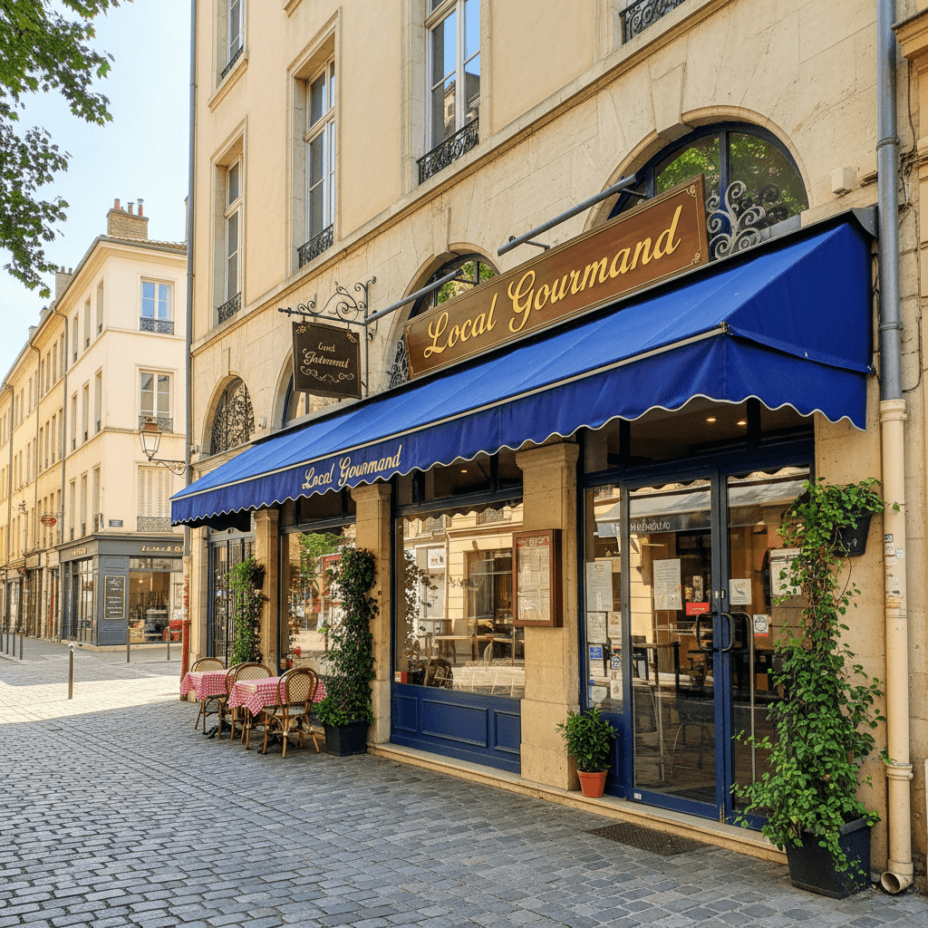 Fast-food 37m² à Lyon : terrasse - cuisine équipée - Image 1
