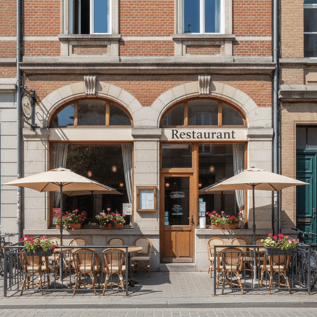 Restaurant 70m² à Lille : terrasse - licence IV