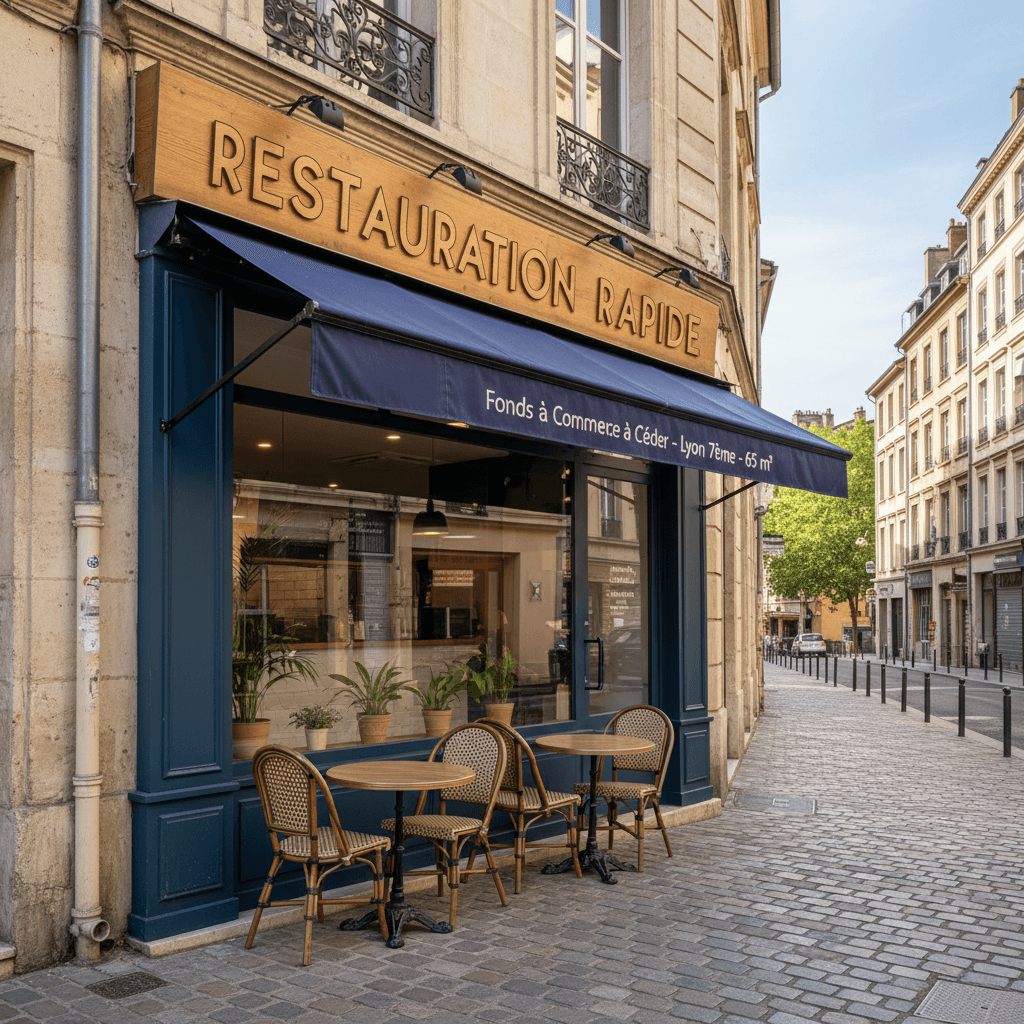 Fast-food 65m² à Lyon : extraction