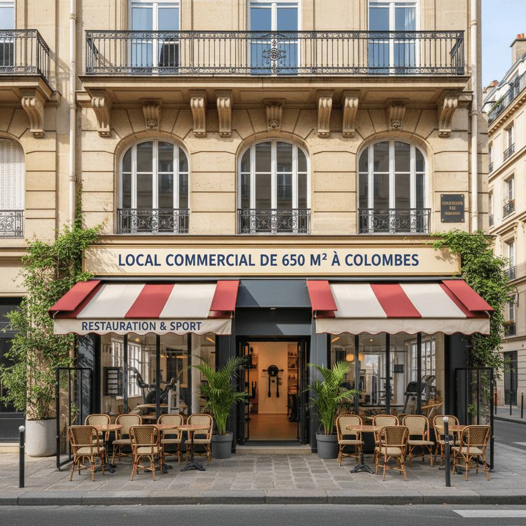 Local Commercial de 650 m² à Colombes - Image 1