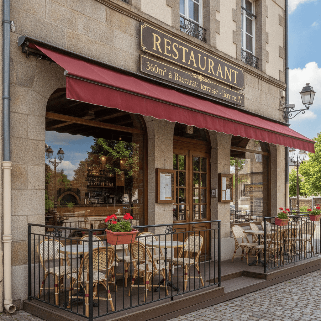 Restaurant 360m² à Baccarat : terrasse - licence IV - Image 1