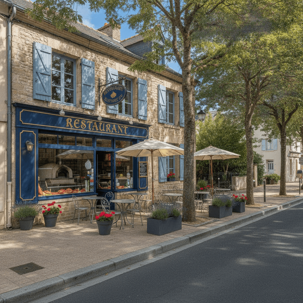 Restaurant 90m² à Breuillet : terrasse - licence IV