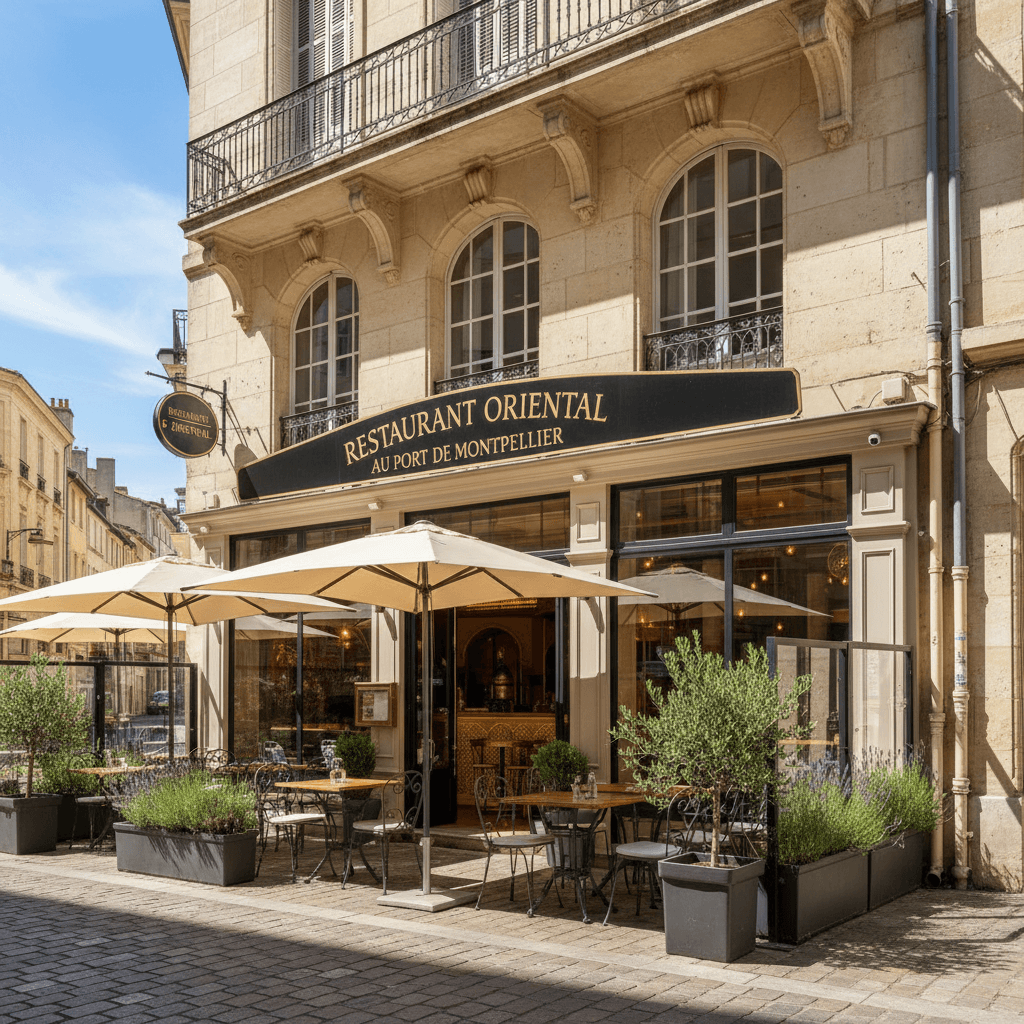 Restaurant 130m² à Montpellier : terrasse - extraction - Image 1