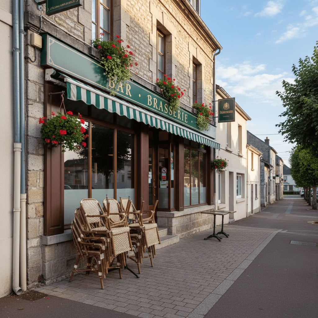 Bar-brasserie 205m² à Saint-Martin-Des-Tilleuls : terrasse - licence IV - Image 1