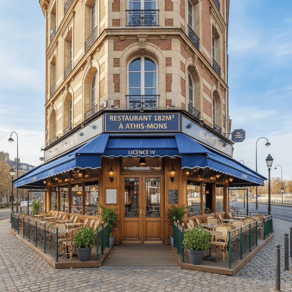 Restaurant 182m² à Athis-Mons : terrasse - licence IV - Image 1