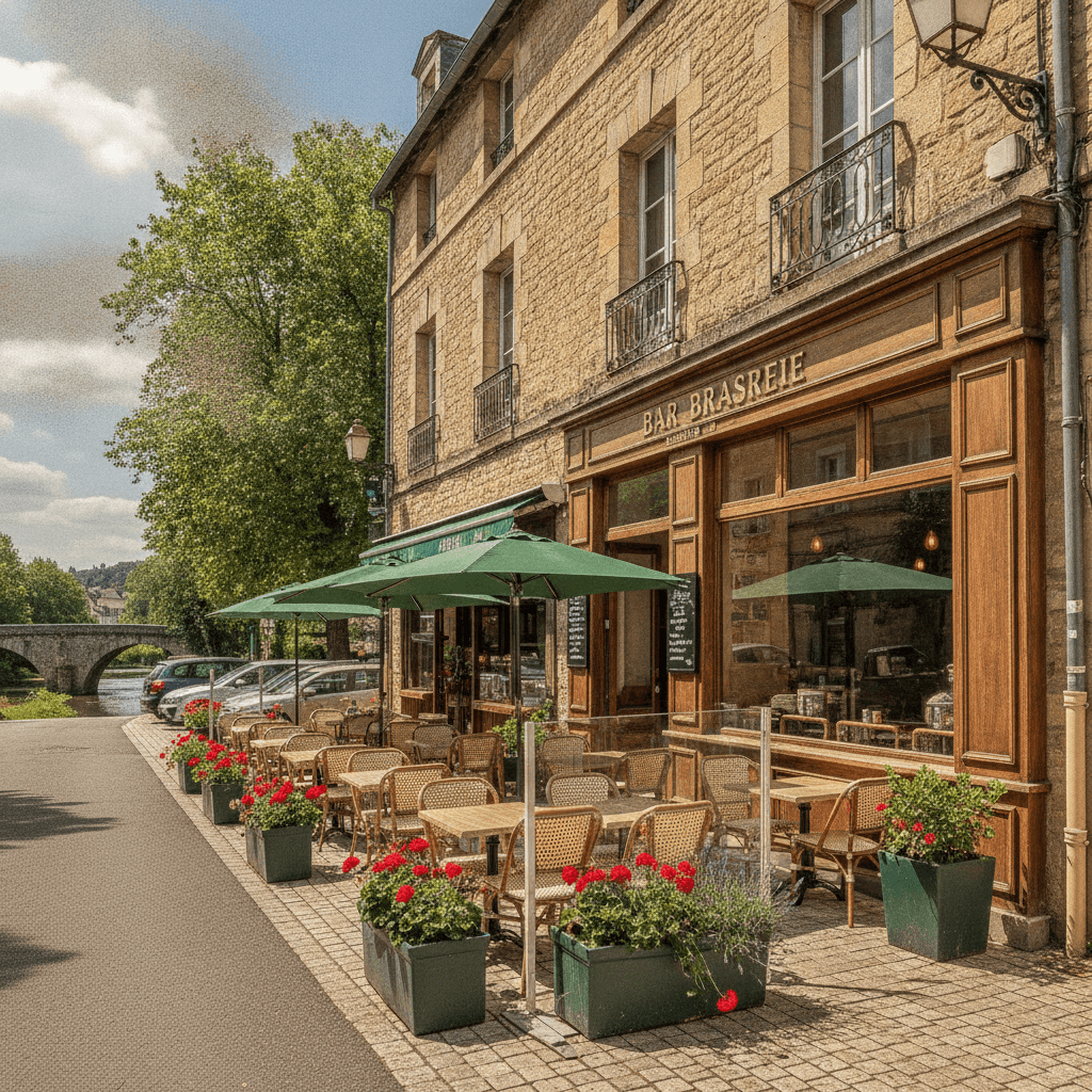 Bar-brasserie à Brive-La-Gaillarde : terrasse - licence IV - Image 1