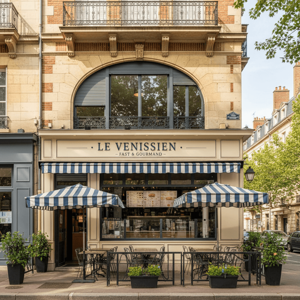 Fast-food 150m² à Vénissieux : terrasse - extraction - Image 1