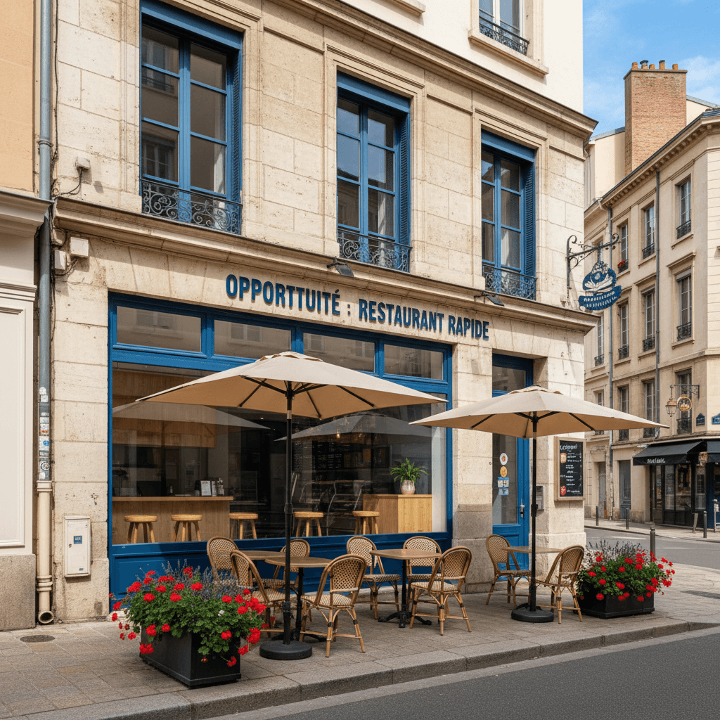 Fast-food à Lyon : terrasse - licence IV - Image 1
