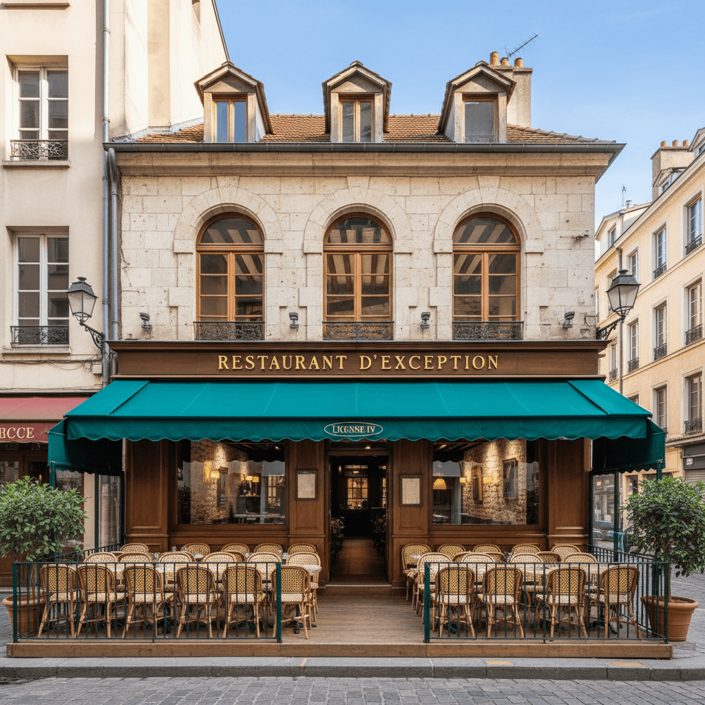 Restaurant à Lyon : terrasse - licence IV