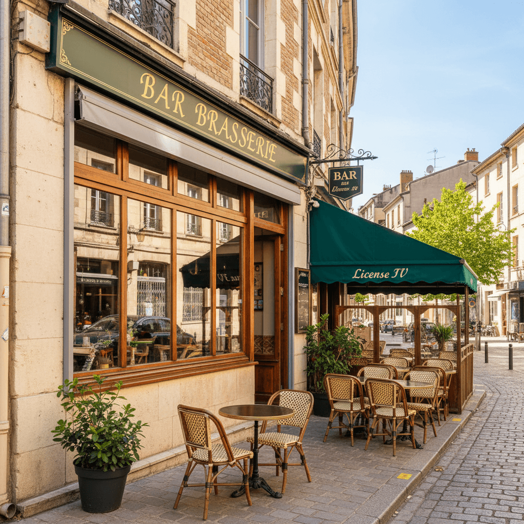 Bar-brasserie 63m² à Toulouse : terrasse - licence IV