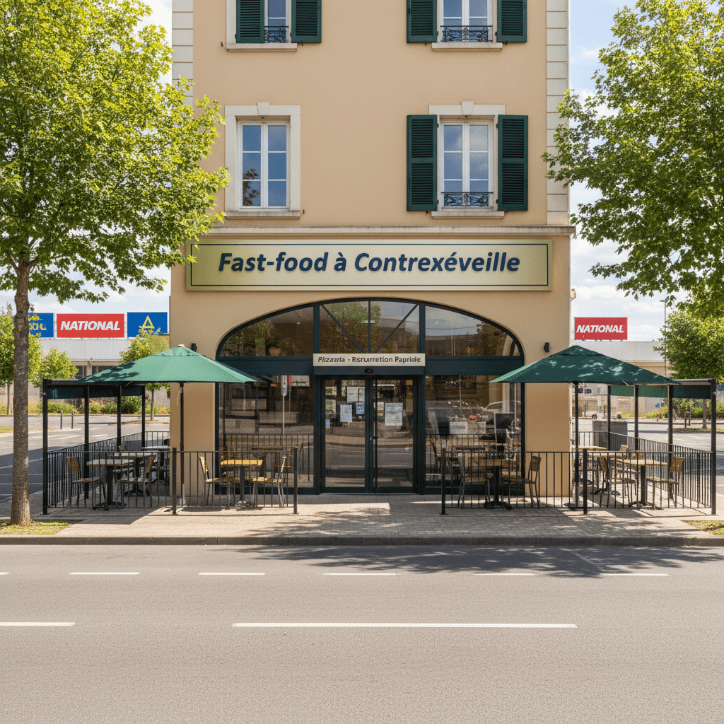 Fast-food 150m² à Contrexéville : terrasse - extraction - Image 1