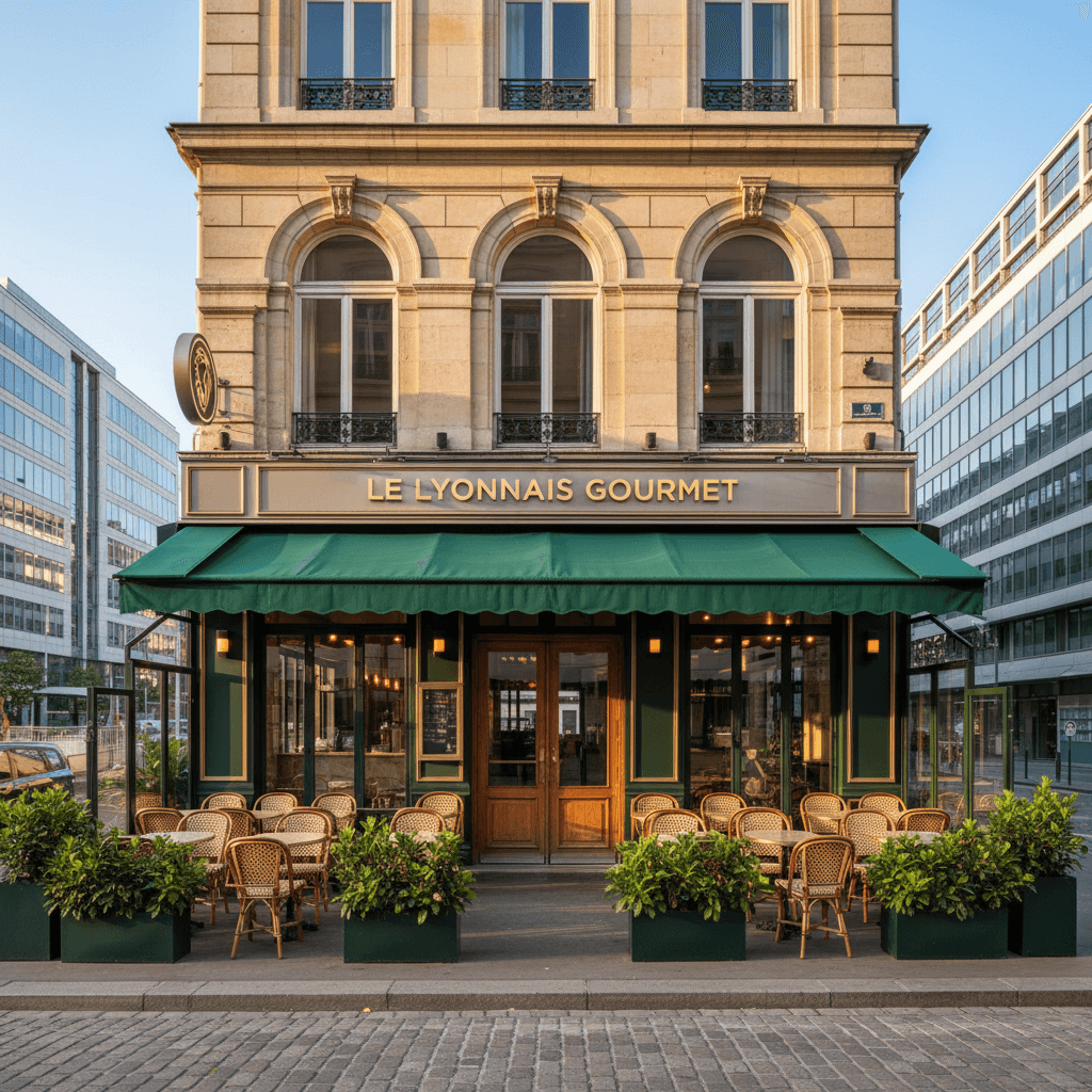 Restaurant 140m² à Lyon : terrasse - licence IV